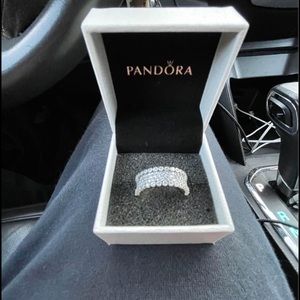 Pandora Lavish Sparkling Ring, Clear Cubic Zirconia. Discontinued